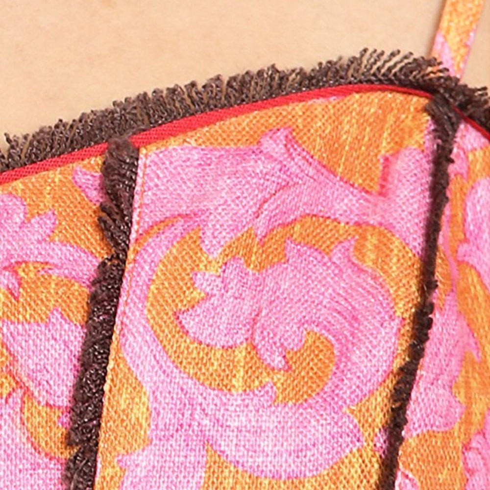 Instant Crush Bustier Bralette Boho Fringe CropTop - Picture 7 of 8